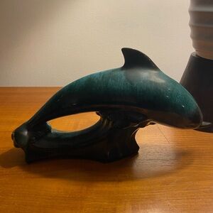 Vintage Blue Mountain Pottery Dolphin Figurine